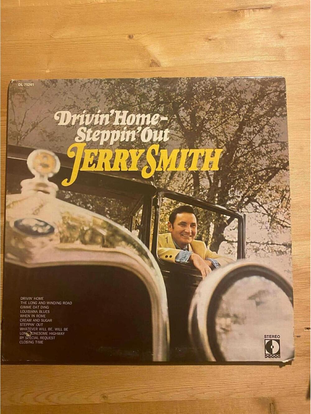 Jerry Smith – Drivin' Home Steppin' Out Vintage 33rpm VG+ AB24